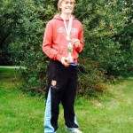 Ed Kay with the EJP Hatton Trophy for South East Singles