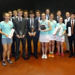 Cambridge squad with 3 trophies and Pol Roger champagne